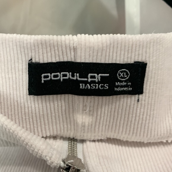 Zipper corduroy mini skirt - Picture 3 of 3